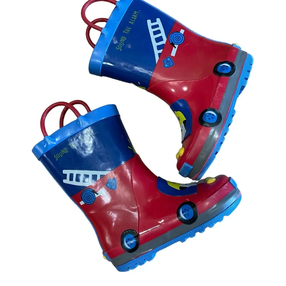 Komfort Kids Sound The Alarm Fire Engine Boots Little Kids Size 7